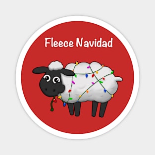 Fleece Navidad (white) Magnet